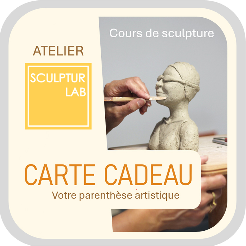 Carte cadeau cours de sculpture Lyon
