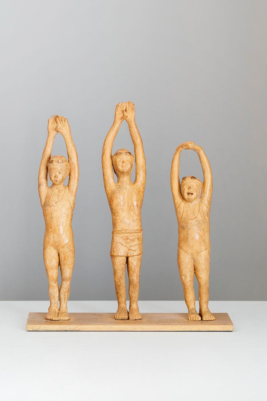 graines de champion trio sculpture face