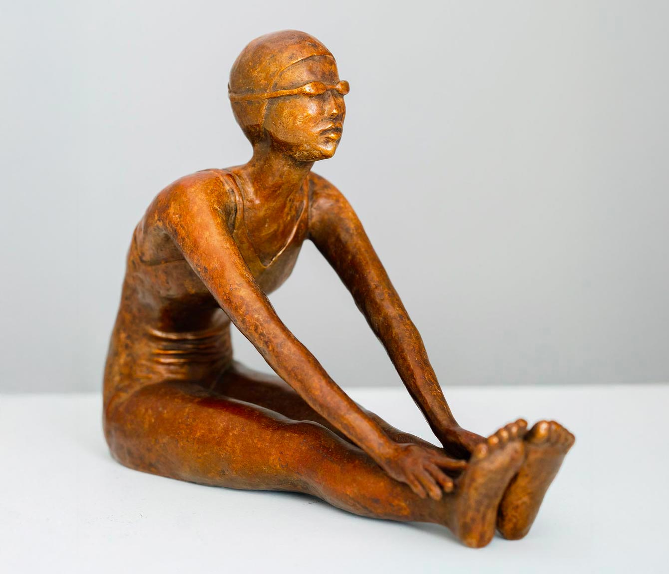 relaxation sculpture bronze 3-quart