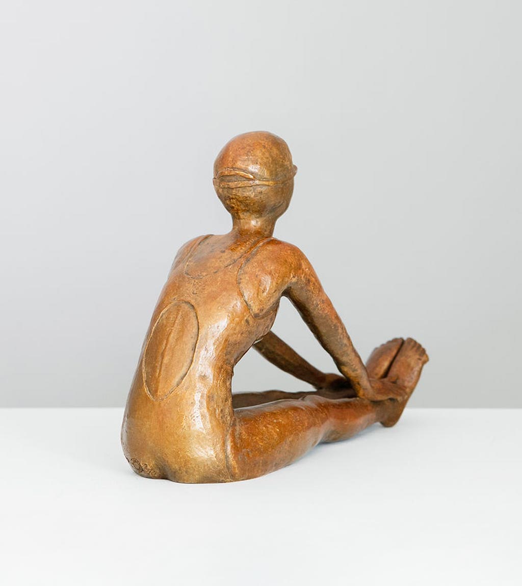 relaxation sculpture bronze dos