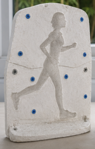 SYLVIE MAGADUR- SCULPTURE-BRONZE-JOGGEUSE-MOULE-PLATRE