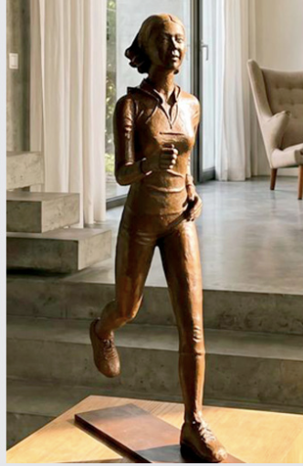 SYLVIE MAGADUR SCULPTURE BRONZE LA JOGGEUSE Décor SYLVIE MAGADUR SCULPTURE BRONZE LA JOGGEUSE Décor